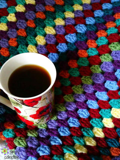 Lily's Garden Striped Granny Afghan Lily's Garden Striped Granny Afghan