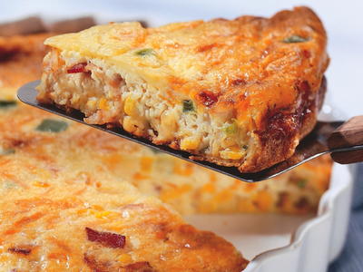 Cheddar-Corn Impossible Pie Cheddar-Corn Impossible Pie