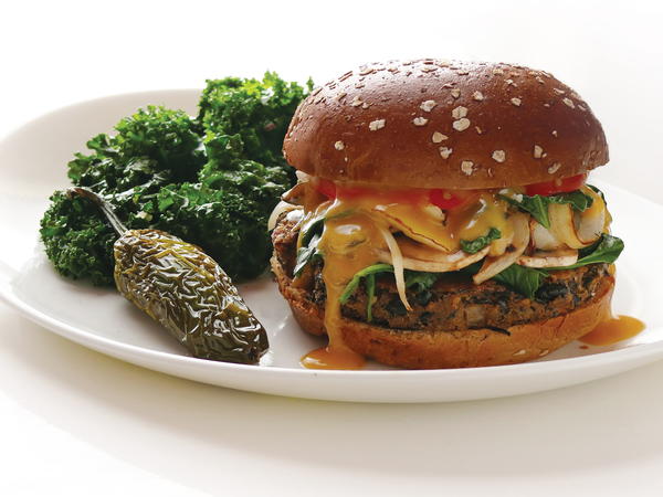 Cajun Black Bean Burgers with Creole Remoulade Sauce Cajun Black Bean Burgers with Creole Remoulade Sauce