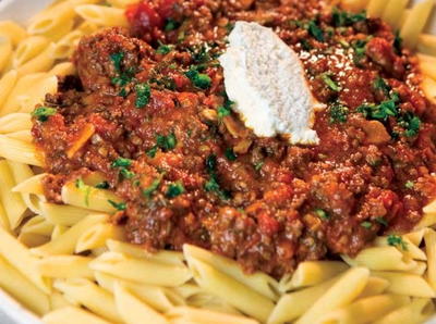 Lamb Bolognese with Fresh Ricotta Lamb Bolognese with Fresh Ricotta