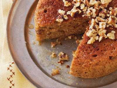 Cider-Glazed Apple-Walnut Cake Cider-Glazed Apple-Walnut Cake
