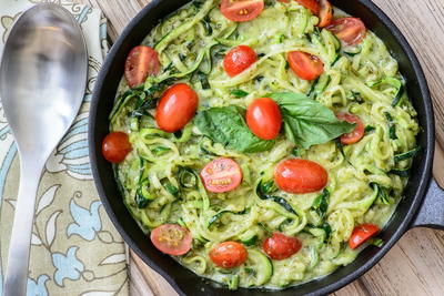 Weeknight Pesto Zoodles Weeknight Pesto Zoodles