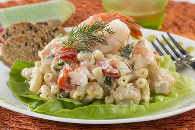 shrimp macaroni salad with old bay