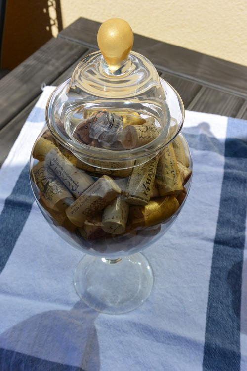 GoldTipped Apothecary Jar