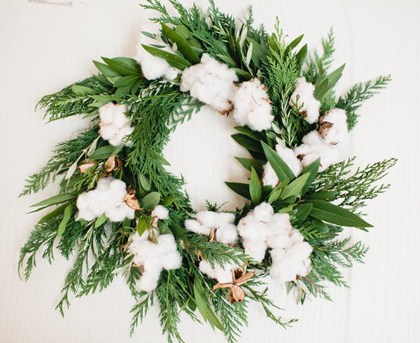 Cotton and Copper Wedding Wreath Cotton and Copper Wedding Wreath