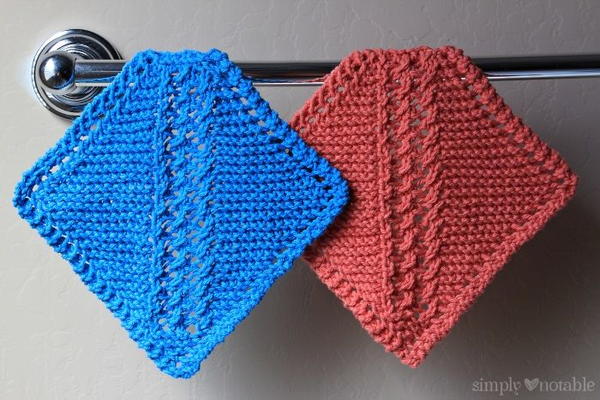 Grandmother's Diagonal Lace Washcloth Grandmother's Diagonal Lace Washcloth
