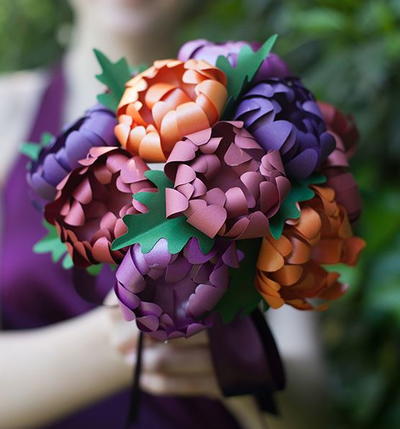 Paper Mums Wedding Bouquet Paper Mums Wedding Bouquet