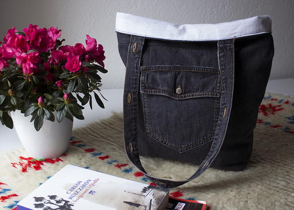 Upcycled Denim Tote Bag Upcycled Denim Tote Bag