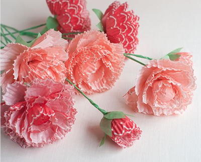 Pretty Paper Peonies from Cupcake Wrappers Pretty Paper Peonies from Cupcake Wrappers