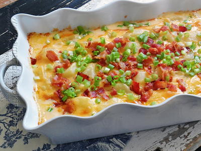 Bacon-Topped Funeral Potatoes Bacon-Topped Funeral Potatoes
