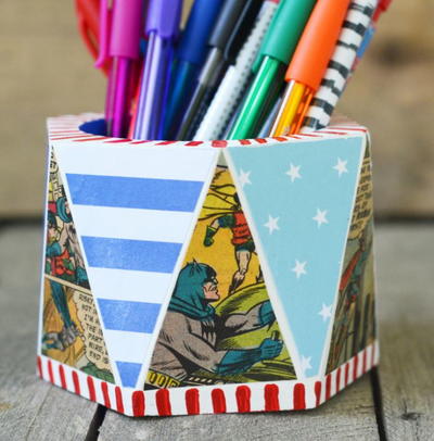 Comic Lover's DIY Pencil Holder Comic Lover's DIY Pencil Holder