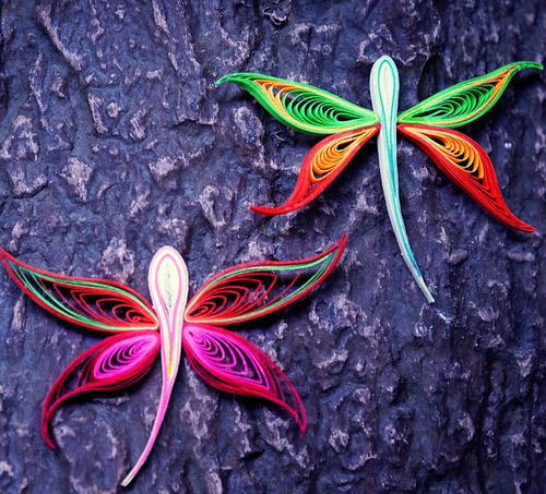 Dazzling Dragonfly Quilling Designs | AllFreePaperCrafts.com