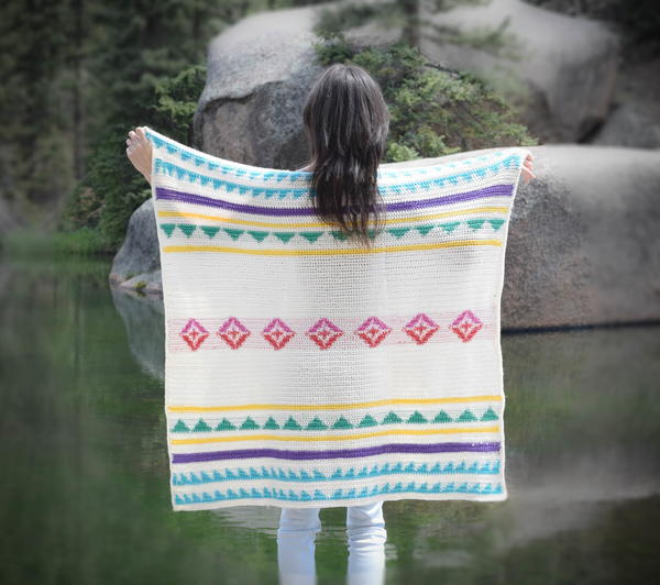 Modern Summer Camp Blanket Modern Summer Camp Blanket