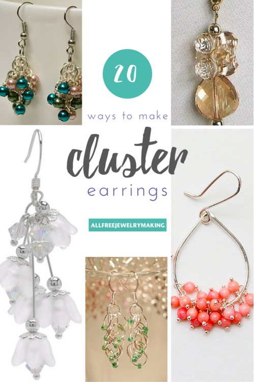 How to Make Cluster Bead Earrings: 20 Ways How to Make Cluster Bead Earrings: 20 Ways