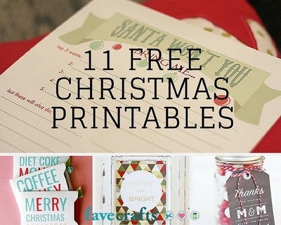 11 Free Christmas Printables You Need 11 Free Christmas Printables You Need