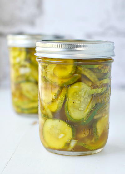 Lower Sugar Bread and Butter Refrigerator Pickles Recipe Lower Sugar Bread and Butter Refrigerator Pickles Recipe