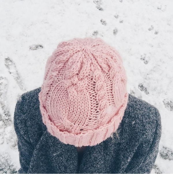 Dusty Rose Cable Hat Dusty Rose Cable Hat
