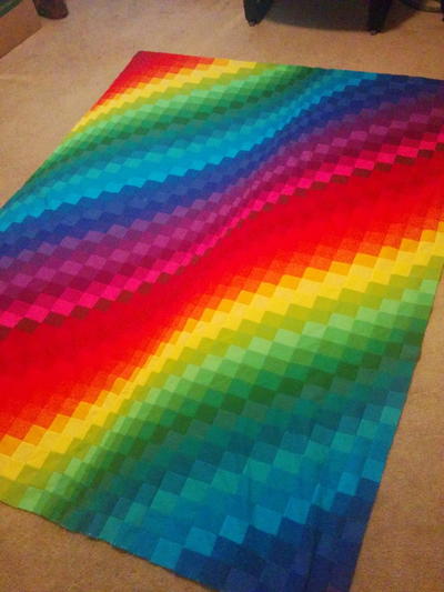 Rainbow Bright Bargello Quilt Rainbow Bright Bargello Quilt