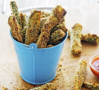 Parmesan-Crusted Baked Zucchini Fries Parmesan-Crusted Baked Zucchini Fries