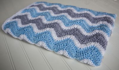 Foggy Morning Chevron Baby Blanket Foggy Morning Chevron Baby Blanket