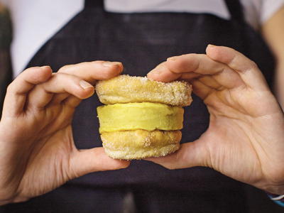 Churro Ice Cream Sandwich Churro Ice Cream Sandwich