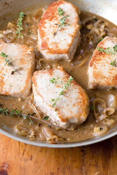Pumpkin-Cider Braised Pork Chops Pumpkin-Cider Braised Pork Chops