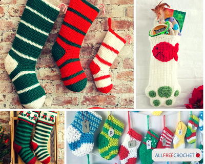 34 Crochet Christmas Stockings 34 Crochet Christmas Stockings