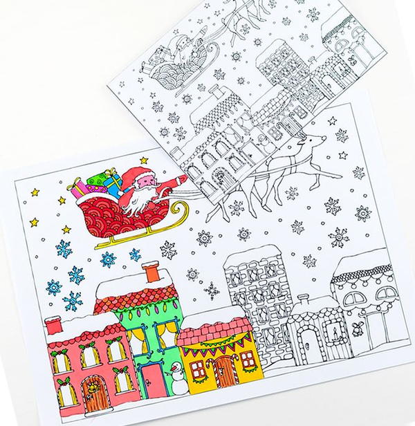 Printable Christmas Coloring Pages and Cards Printable Christmas Coloring Pages and Cards