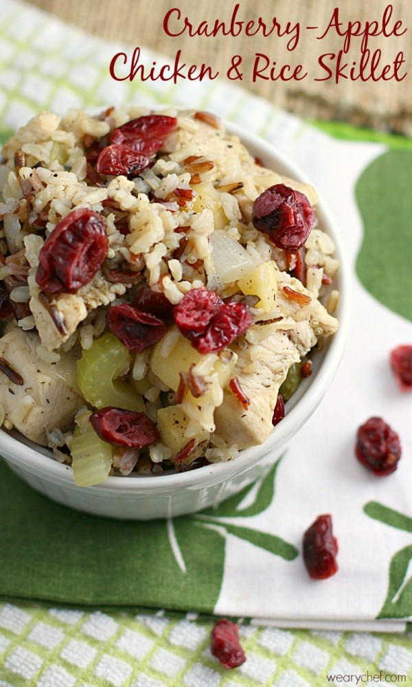Cranberry Apple Chicken & Rice Skillet Cranberry Apple Chicken & Rice Skillet