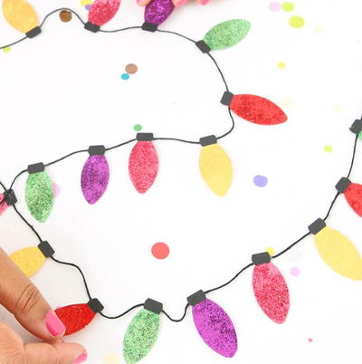 Classic Christmas Light Paper Garland Classic Christmas Light Paper Garland