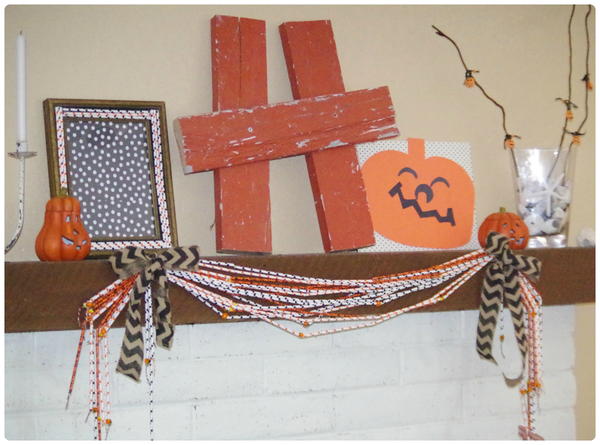 Halloween Mantel Garland Halloween Mantel Garland
