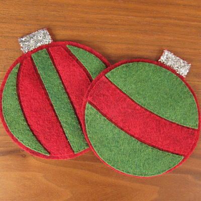 Felt Ornament Coasters Felt Ornament Coasters