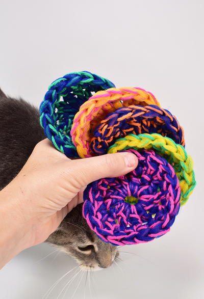 Colorful Crochet Dishcloths Colorful Crochet Dishcloths