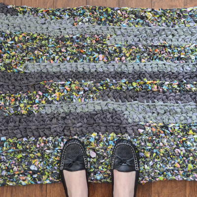 Easy Crochet Rag Rug Easy Crochet Rag Rug