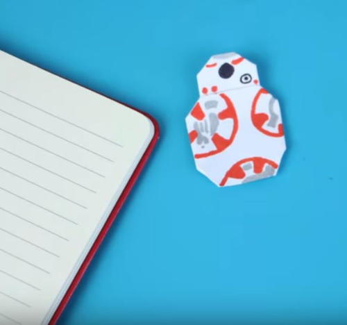 Star Wars Origami BB-8 Bookmark | AllFreePaperCrafts.com