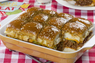 Oven-Baked Cheeseburger Sliders