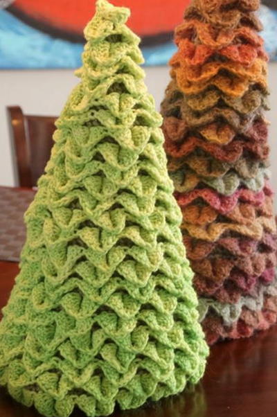 Textured Topiary Crochet Trees Textured Topiary Crochet Trees
