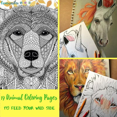 19 Animal Coloring Pages to Feed Your Wild Side 19 Animal Coloring Pages to Feed Your Wild Side