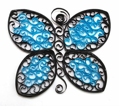 Fluttering Quilled Paper Butterfly Fluttering Quilled Paper Butterfly