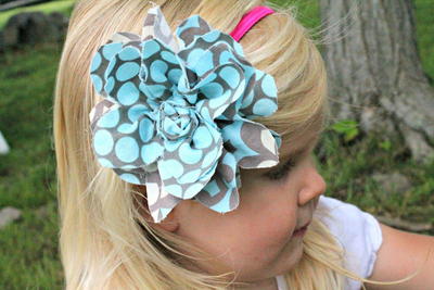 Fancy Fabric Flower Headband Fancy Fabric Flower Headband