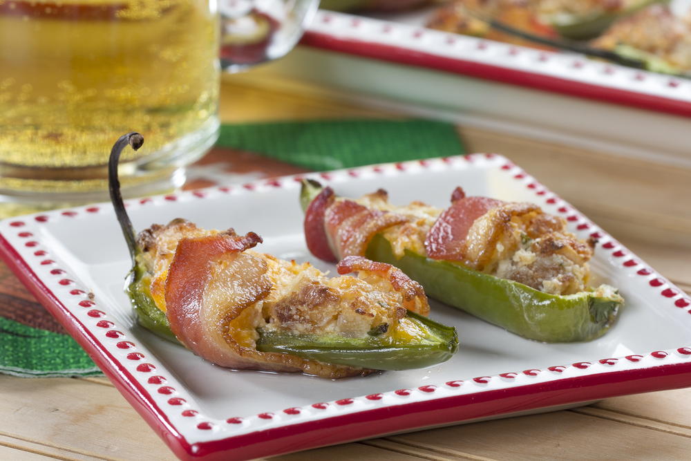 BaconWrapped Jalapeno Poppers