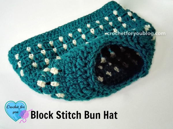 Block Stitch Bun Hat Pattern Block Stitch Bun Hat Pattern