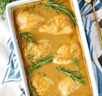 Dump-and-Bake Cider-Glazed Chicken Dump-and-Bake Cider-Glazed Chicken