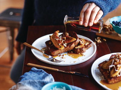 French Toast with Caramelized Bananas