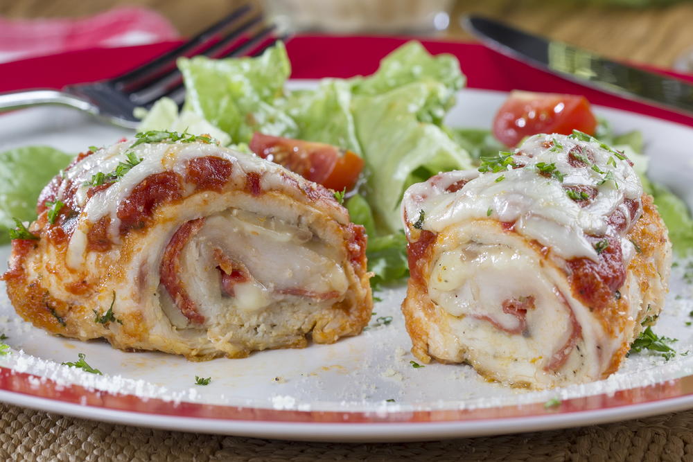 Pepperoni Chicken Rolls | MrFood.com