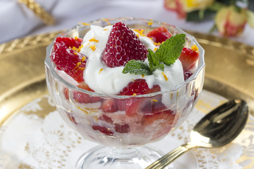 White House Strawberries Romanoff MrFood