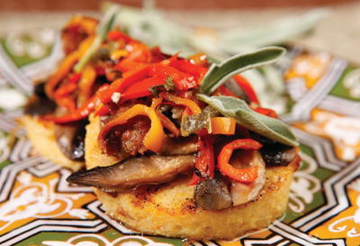 Polenta Stacks with Sage-Garlic Butter