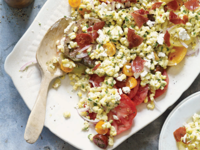 Heirloom Tomato and Summer Corn Salad with Tarragon Vinaigrette Heirloom Tomato and Summer Corn Salad with Tarragon Vinaigrette