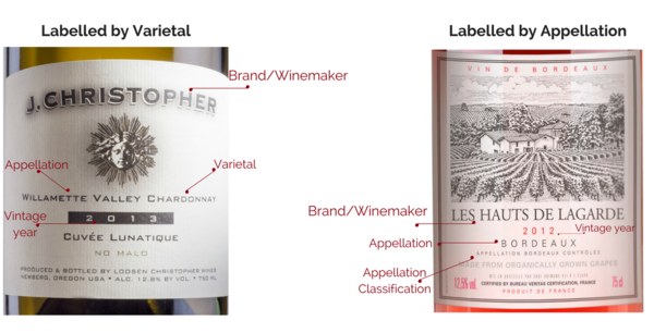 How to Read Wine Labels by Grape Name Infographic How to Read Wine Labels by Grape Name Infographic