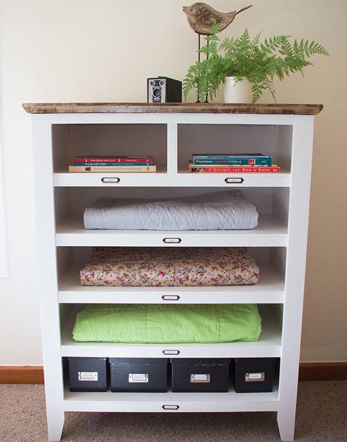 Unexpected Dresser into Shelves Makeover Unexpected Dresser into Shelves Makeover